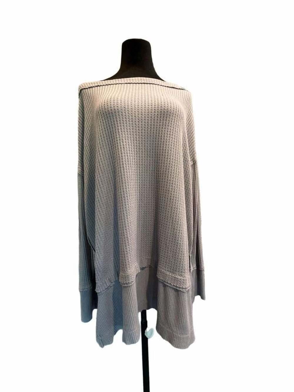 772 We The Free North Shore Thermal Tunic Size Medium Gray